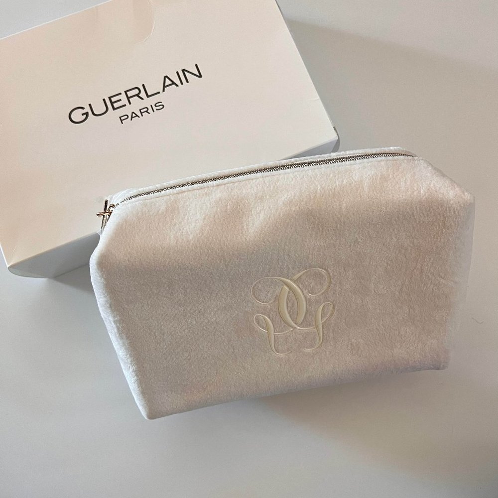 GUERLAIN soft white pouch